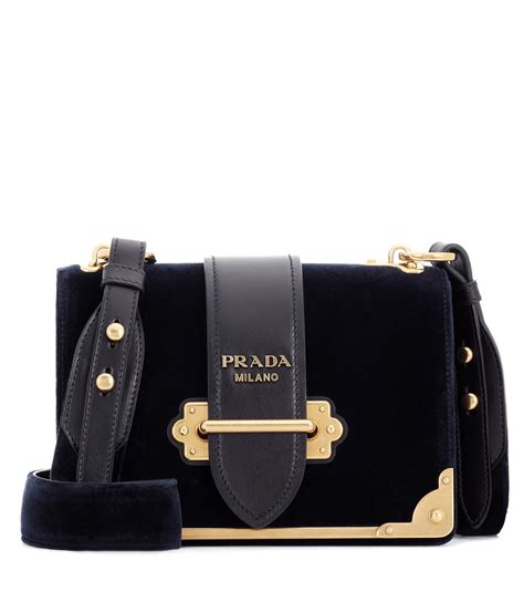 prada handbag navy blue red trim|prada cahier bag.